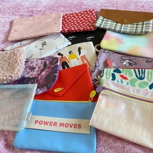 Lot of 15 ipsy Bags Makeup Cosmetic Small Bags for Purse Travel New 2021 2022